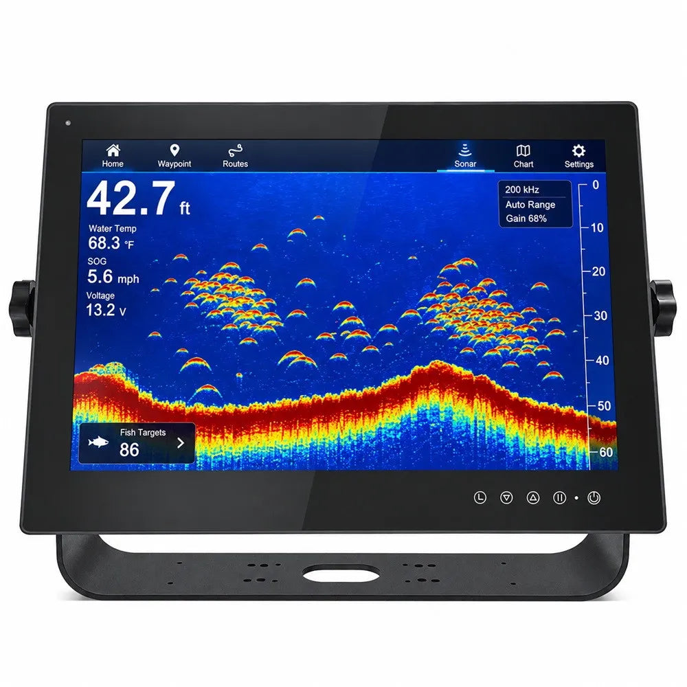 23.8" EXTRA-LARGE TOUCHSCREEN MIRROR MONITOR FOR LOWRANCE HDS PRO – BASS BOAT SONAR DISPLAY
