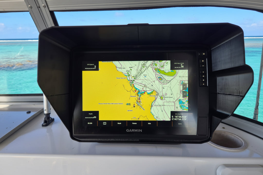 Garmin Ultra 2 105sv 125sv 165sv Series SunShield – Fish Finder Display Visor | Anti-Glare Screen Hood