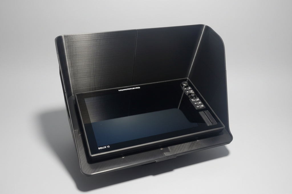 Humminbird SOLIX 12 SunShield – Fish Finder Display Visor | Anti-Glare Screen Hood